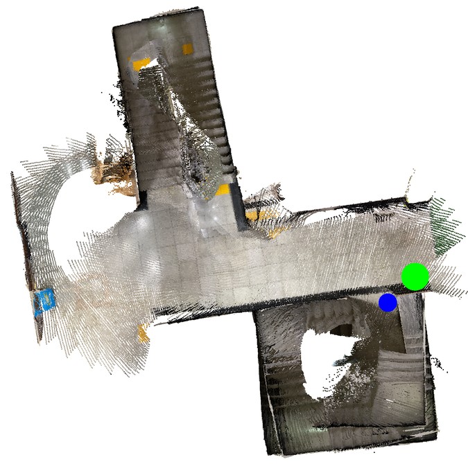 StructVIO top-down trajectory on Mixed-use Building