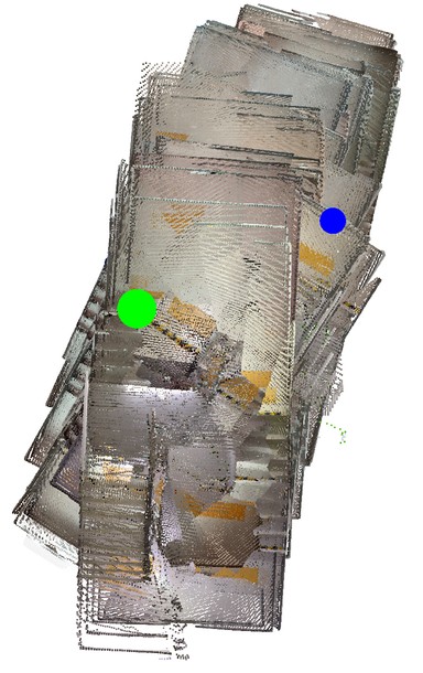 StructVIO top-down trajectory on Office Building (return)