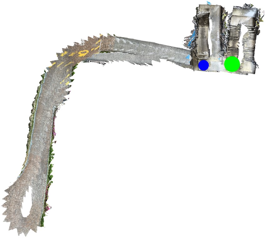 StructVIO top-down trajectory on Parking Lot