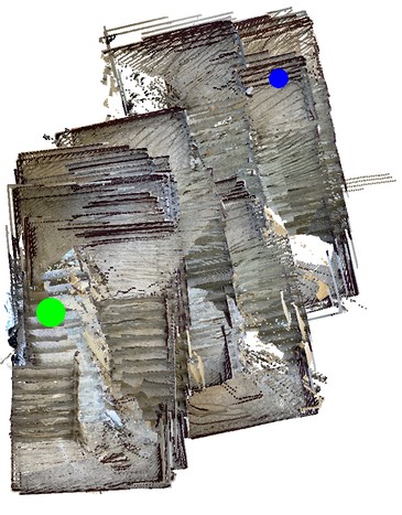 StructVIO top-down trajectory on Academic Building B