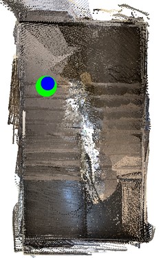 SF-SLAM (Ours) top-down trajectory on Apartment Building