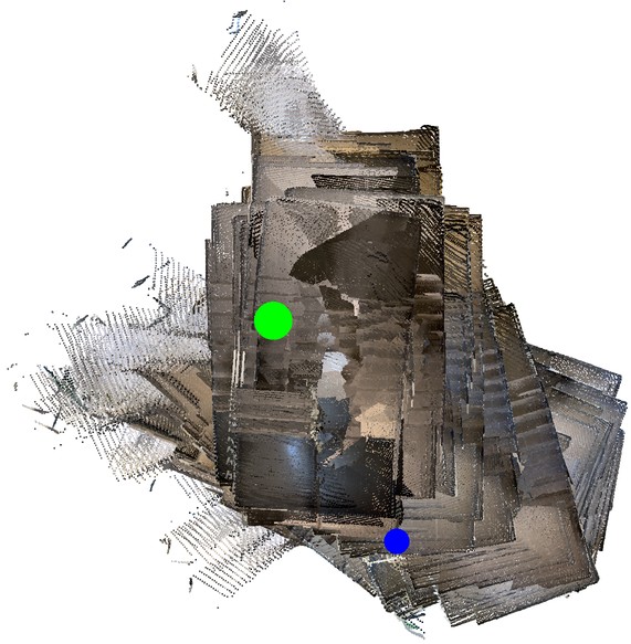StructVIO top-down trajectory on Apartment Building
