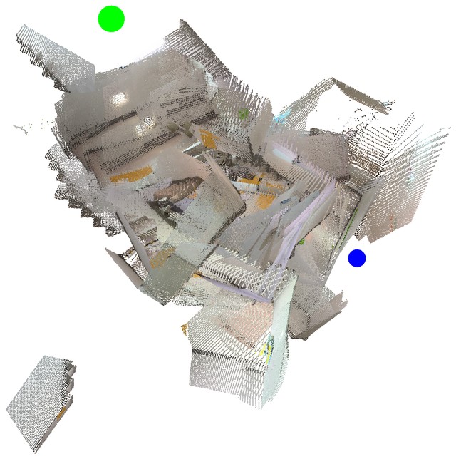 ORB-SLAM3 top-down trajectory on Office Building (ascending)