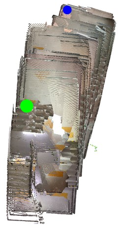StructVIO top-down trajectory on Office Building (ascending)